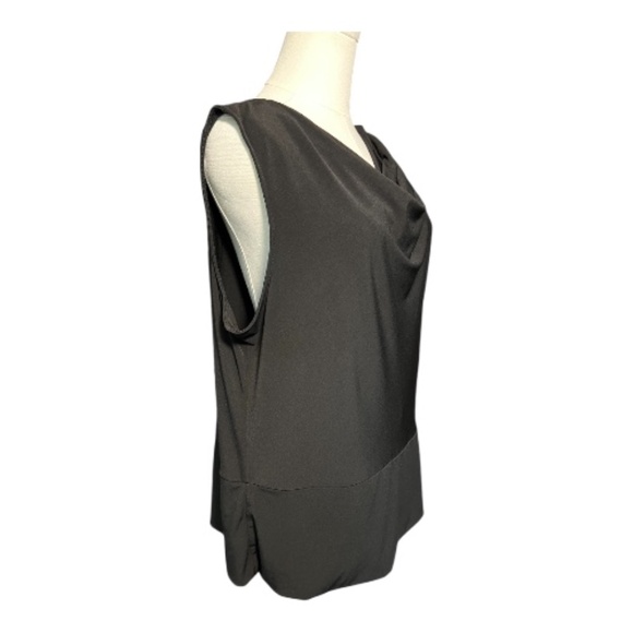✨ EUC GEORGE STRETCH Black Cowl Neck Sleeveless Top | Women’s Sz XL - Picture 4 of 7